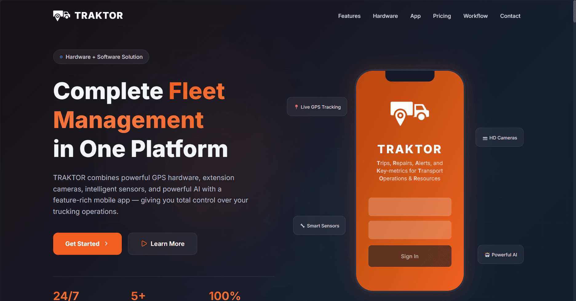 TRAKTOR website